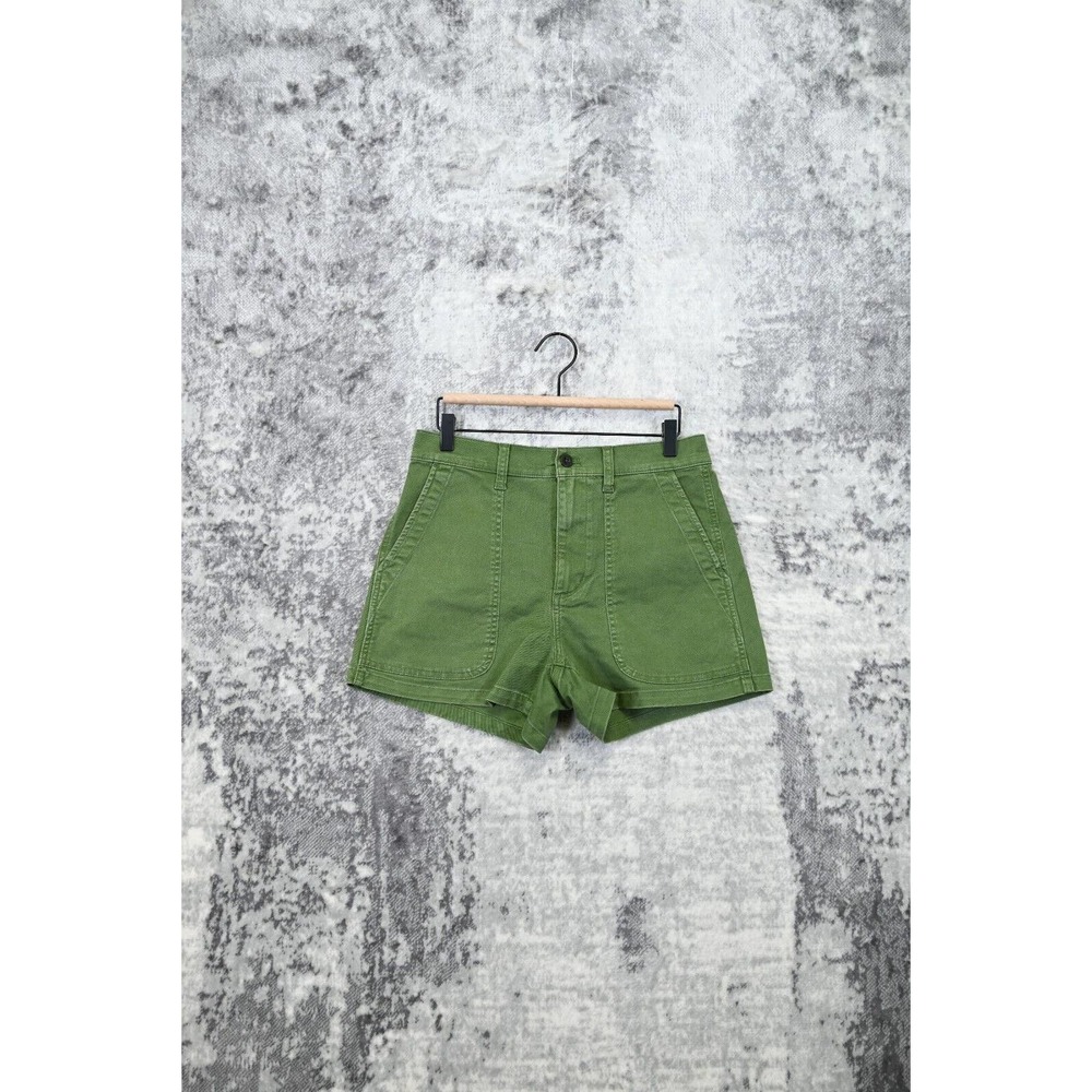 Madewell The Perfect Vintage Fatigue Short In Green Size 27